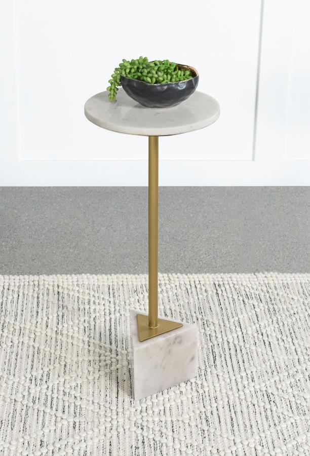 Fulcher White Side Table