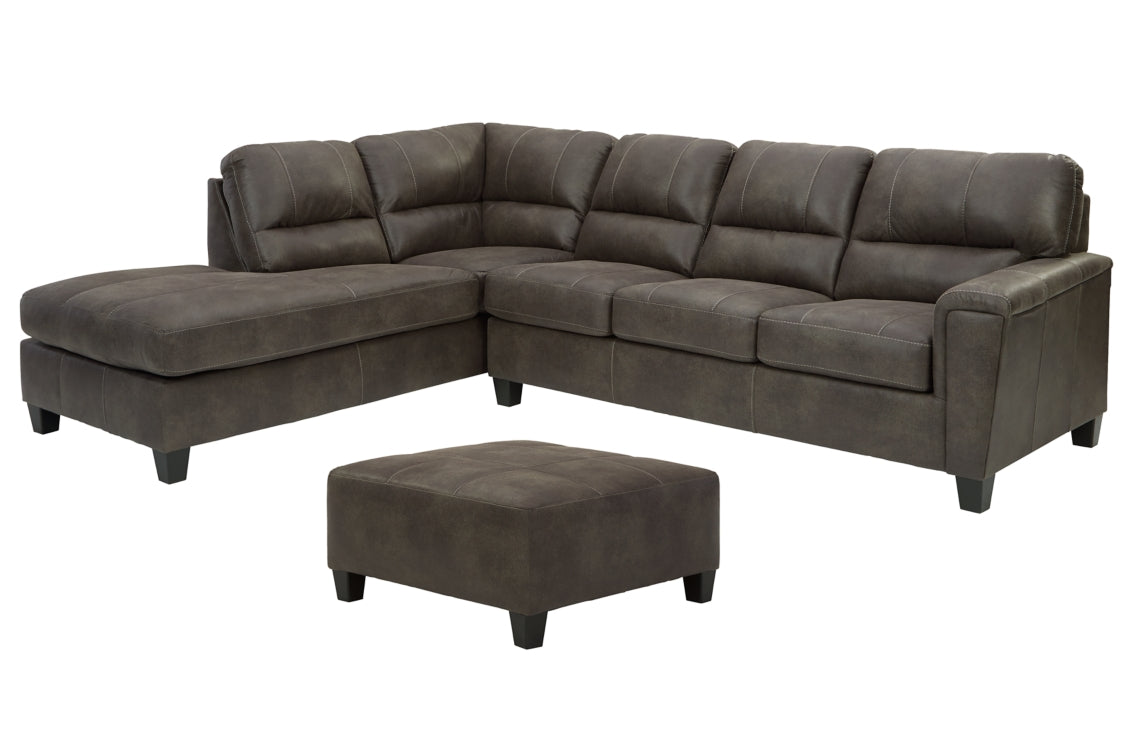 Navi 2-Piece Sectional with Ottoman - PKG007392