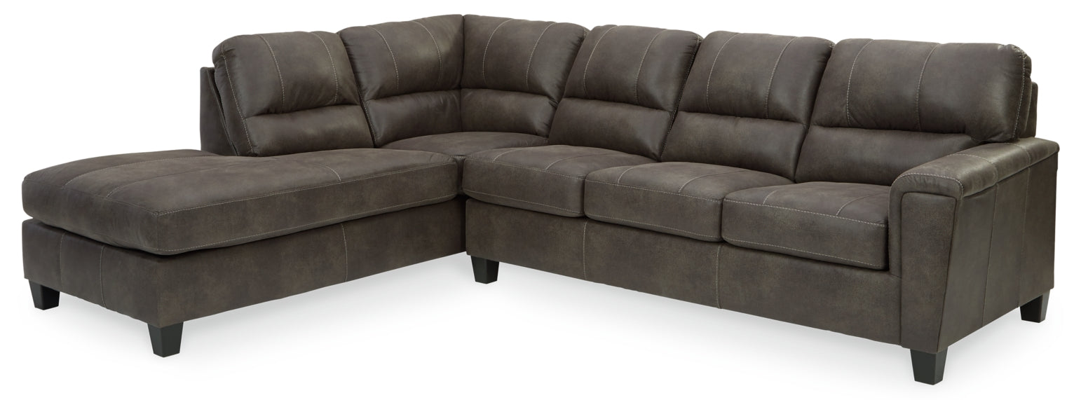 Navi 2-Piece Sectional with Ottoman - PKG007394
