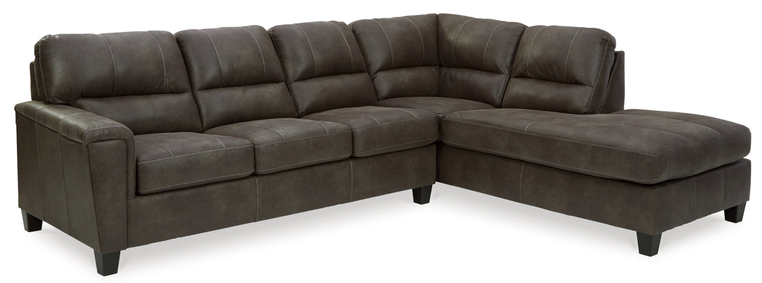 Navi 2-Piece Sectional with Ottoman - PKG007393