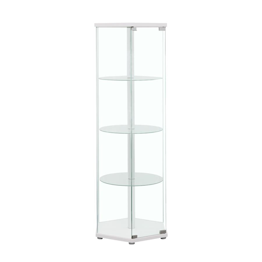 Zahavah White Curio Cabinet
