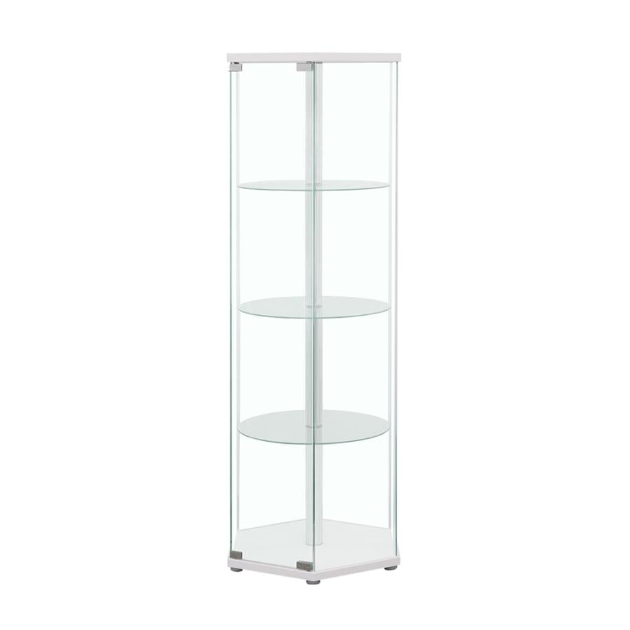 Zahavah White Curio Cabinet