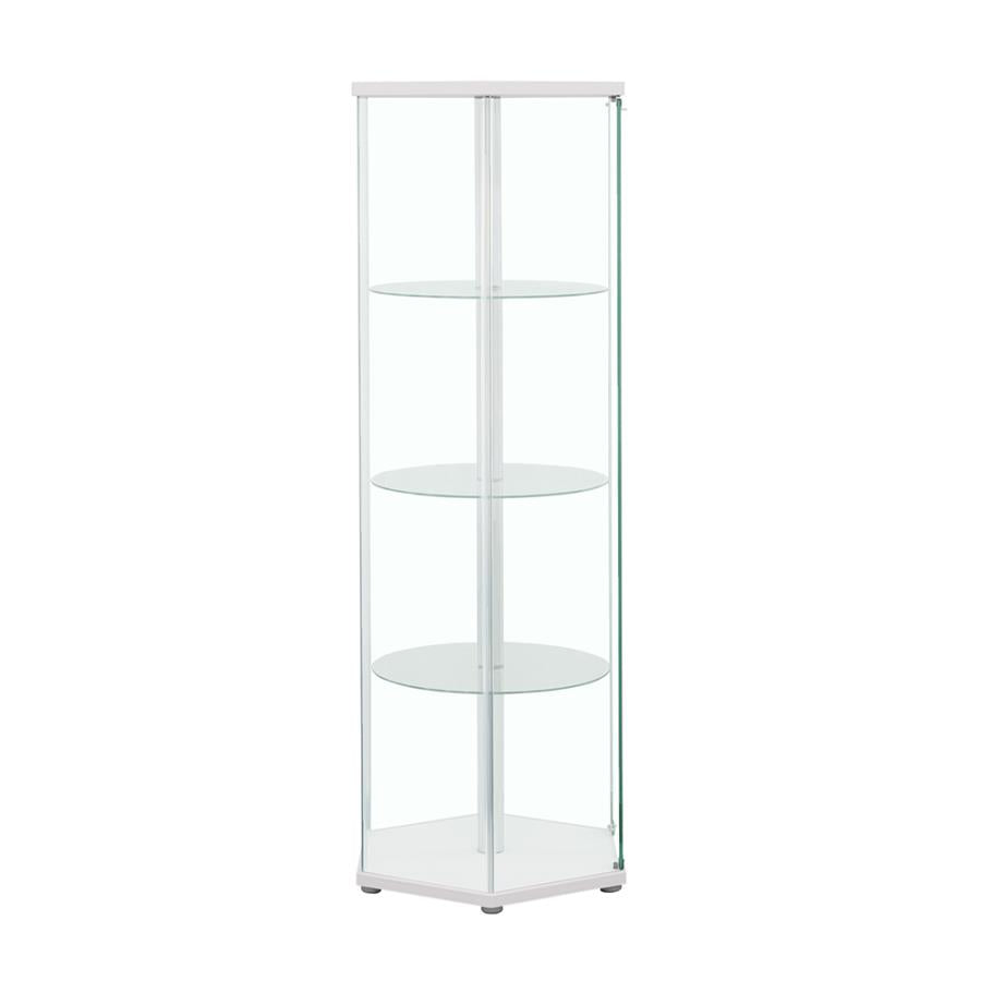 Zahavah White Curio Cabinet