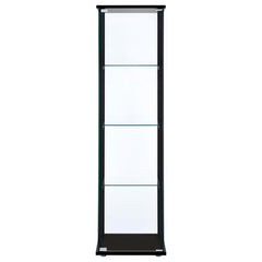 Cyclamen Black Curio Cabinet