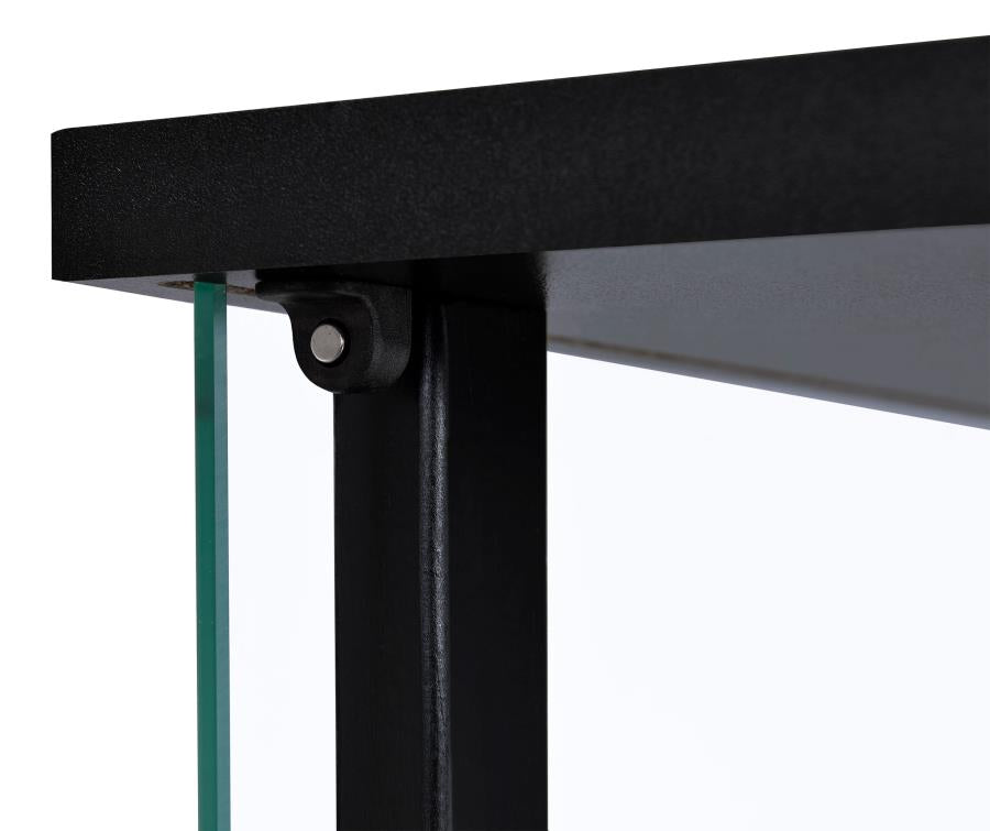 Cyclamen Black Curio Cabinet