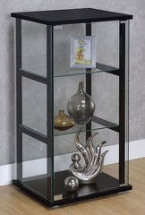 Cyclamen Black Curio Cabinet