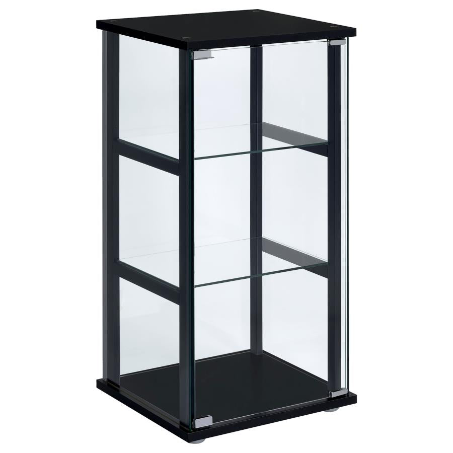 Cyclamen Black Curio Cabinet
