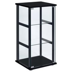 Cyclamen Black Curio Cabinet
