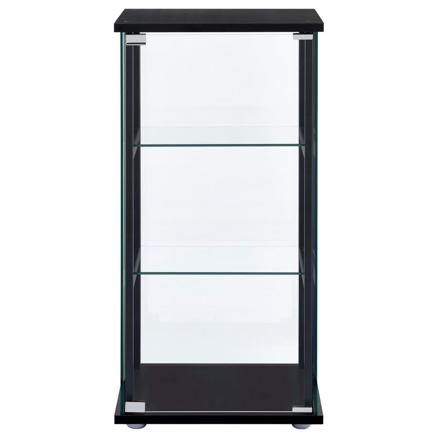 Cyclamen Black Curio Cabinet