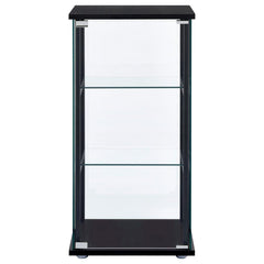 Cyclamen Black Curio Cabinet