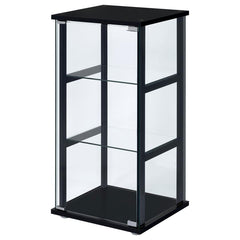 Cyclamen Black Curio Cabinet