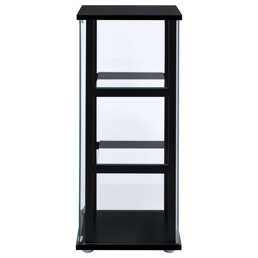 Cyclamen Black Curio Cabinet