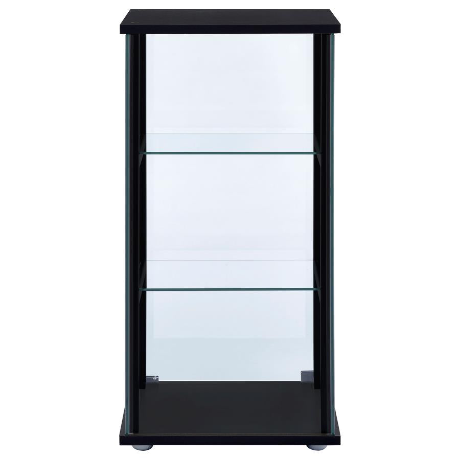 Cyclamen Black Curio Cabinet