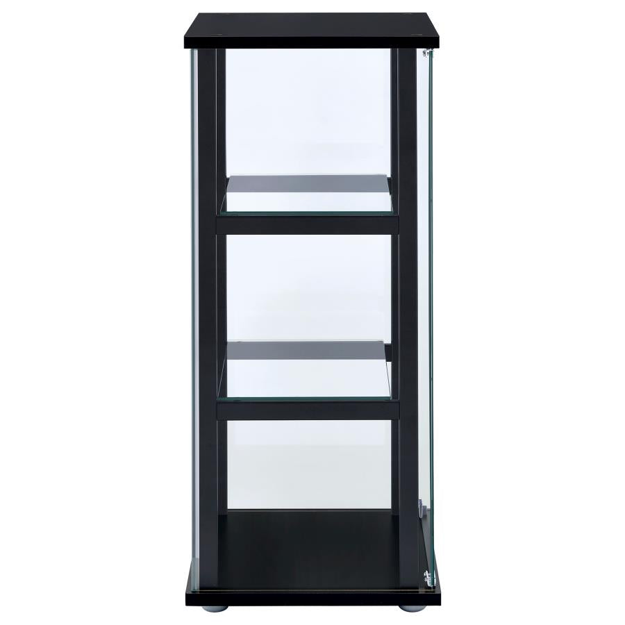 Cyclamen Black Curio Cabinet