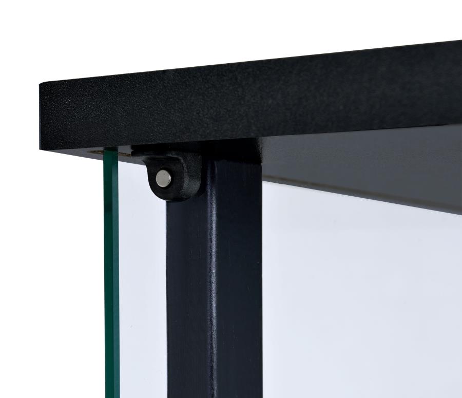 Cyclamen Black Curio Cabinet