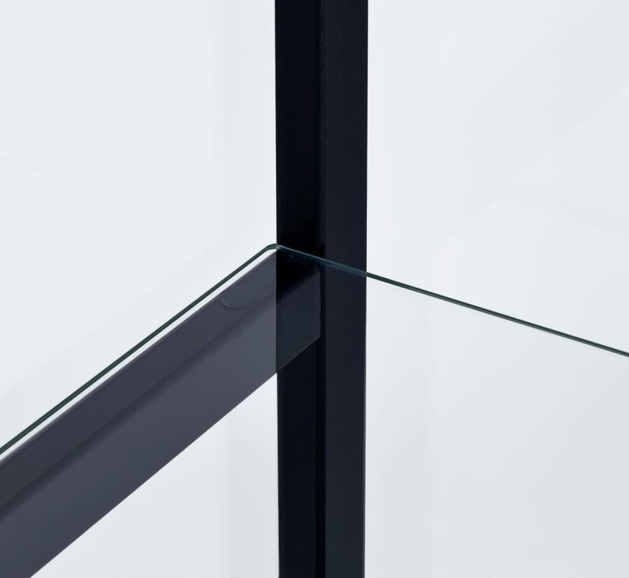 Cyclamen Black Curio Cabinet