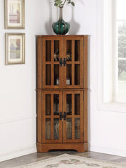 Coreosis Brown Curio Cabinet