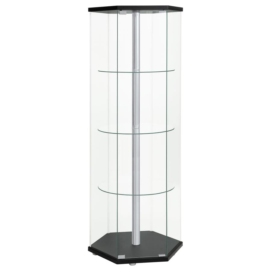 Zahavah Black Curio Cabinet