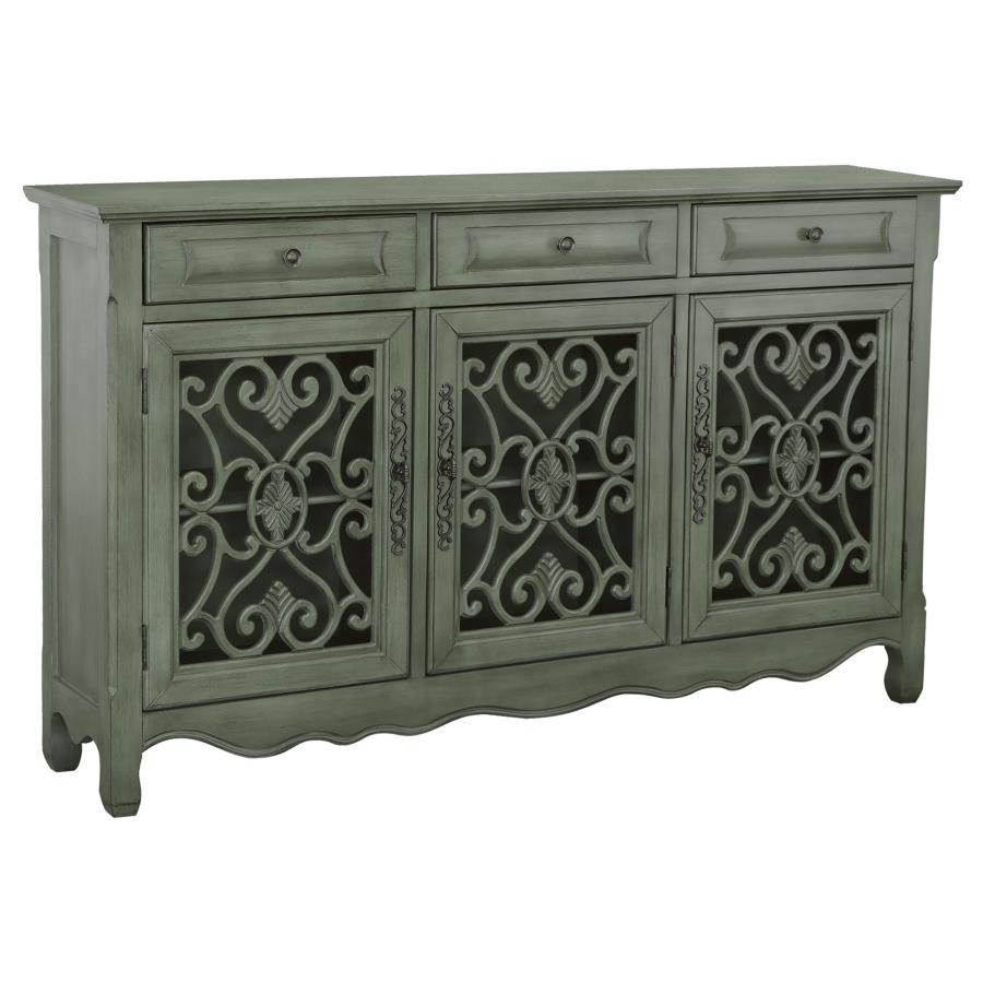 Madeline Green Accent Cabinet