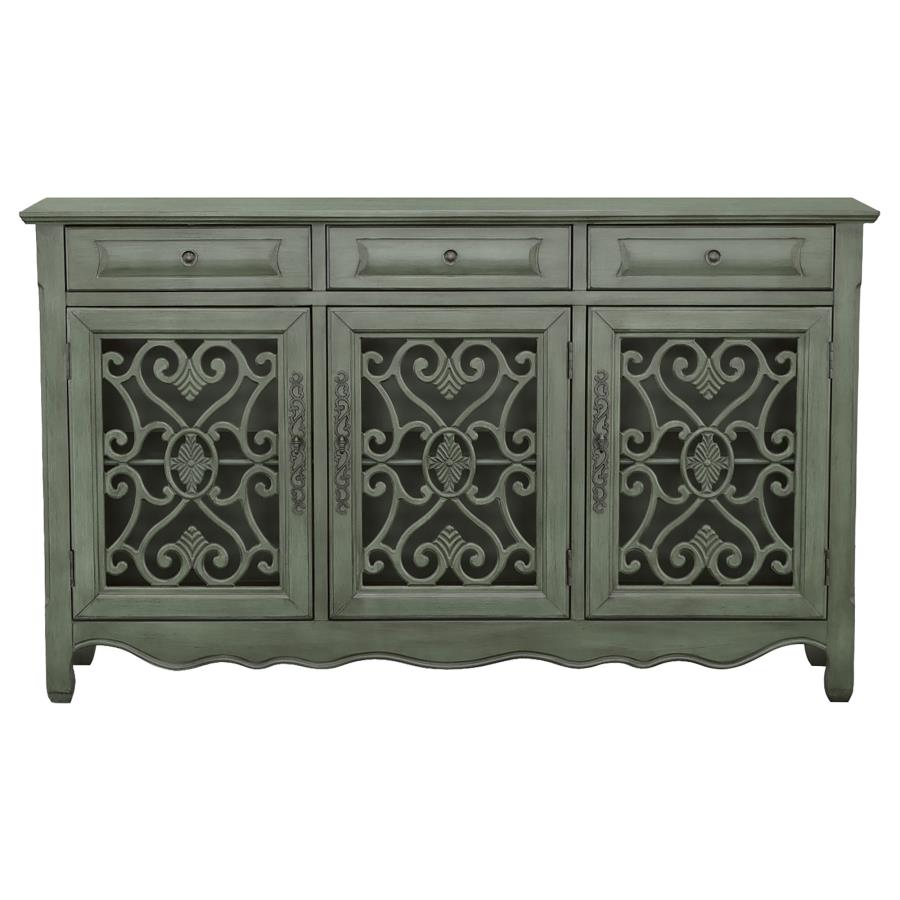 Madeline Green Accent Cabinet