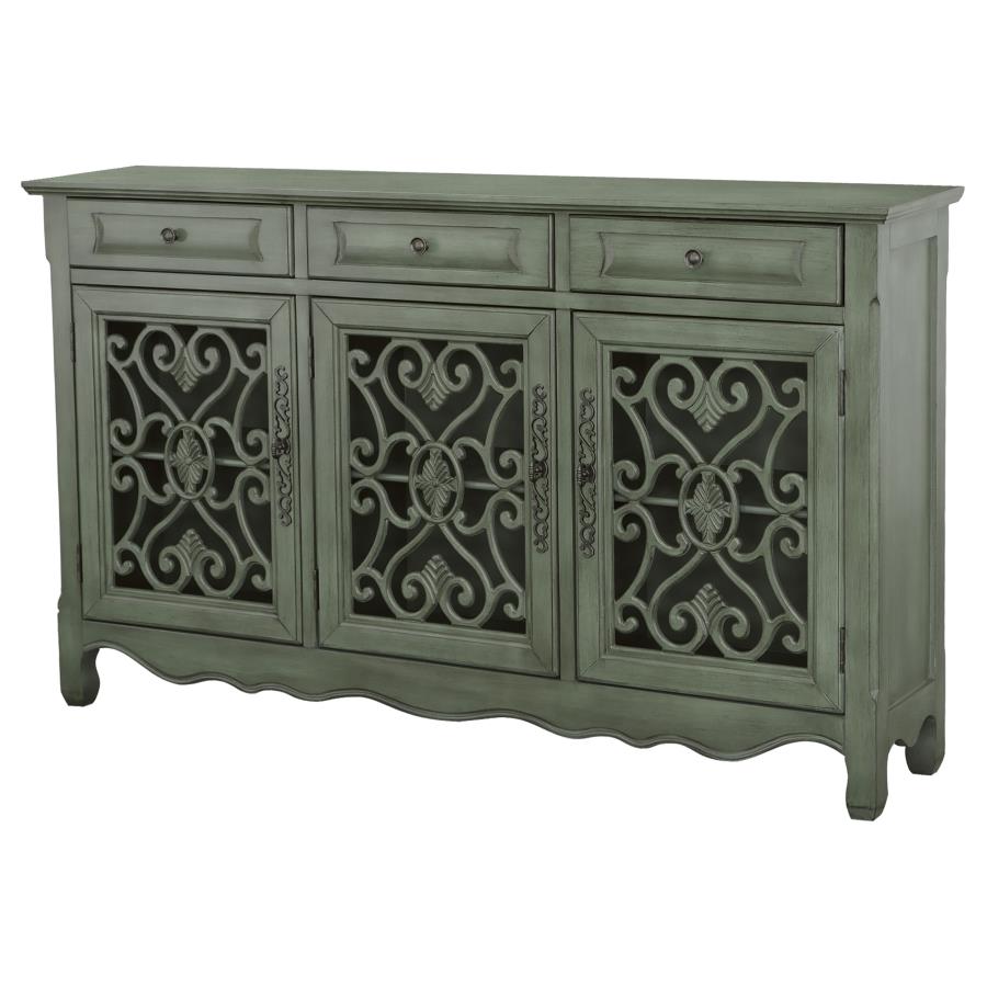 Madeline Green Accent Cabinet