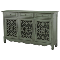 Madeline Green Accent Cabinet