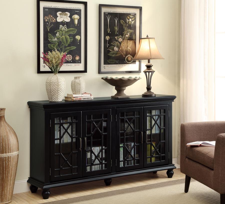 Kovu Black Accent Cabinet