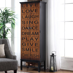 Lovegood Brown Tall Accent Cabinet