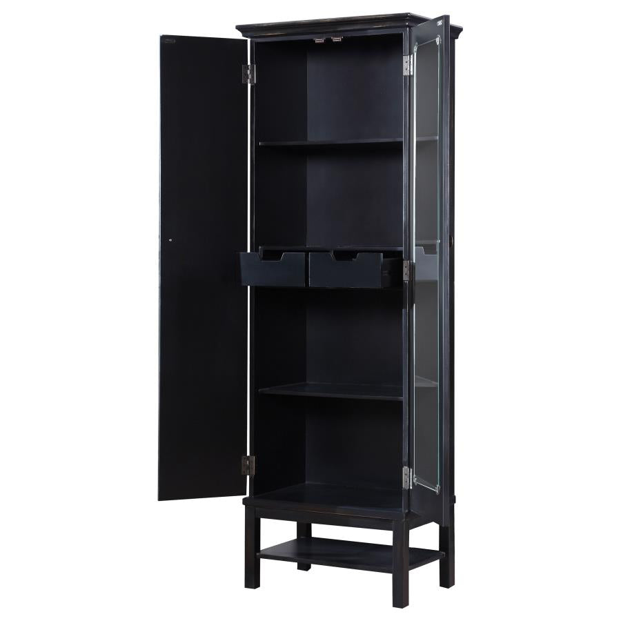 Lovegood Brown Tall Accent Cabinet