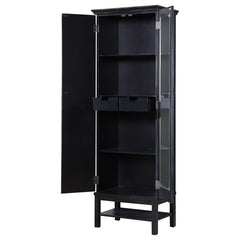 Lovegood Brown Tall Accent Cabinet