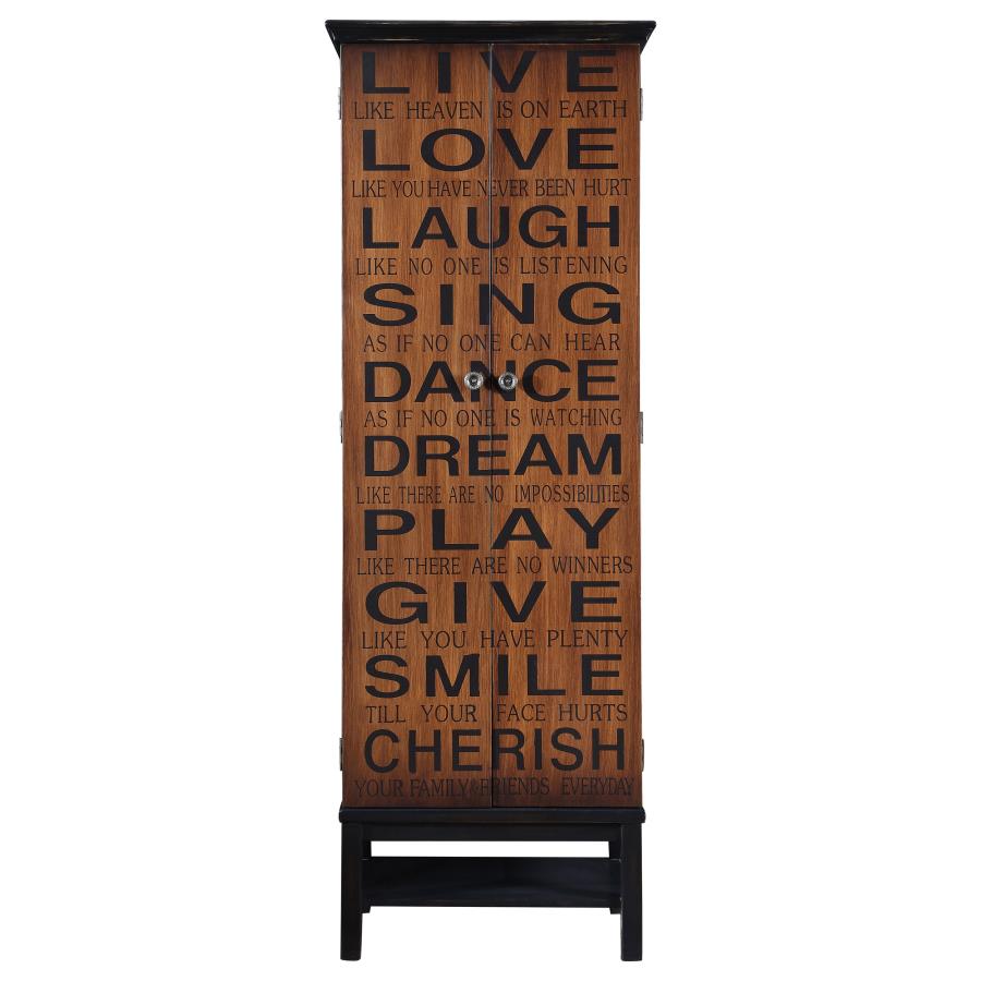 Lovegood Brown Tall Accent Cabinet