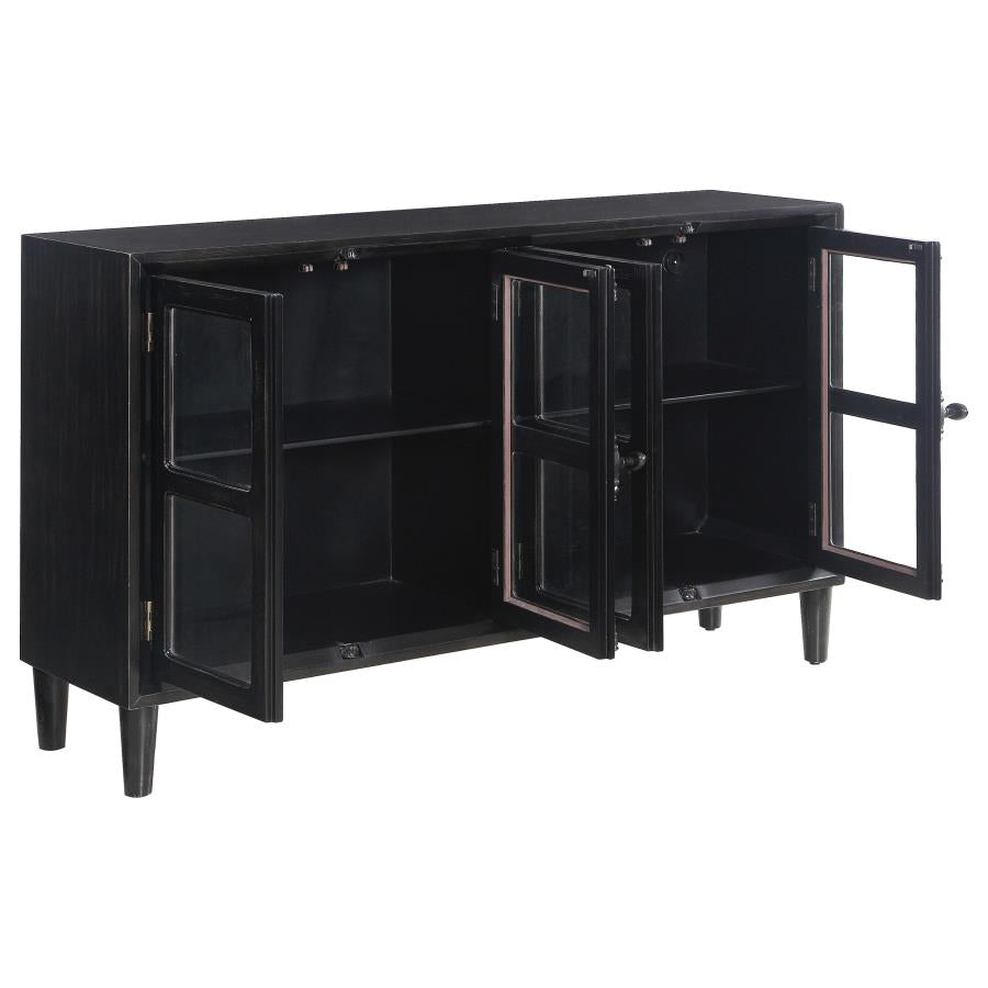 Sylvia Black Accent Cabinet