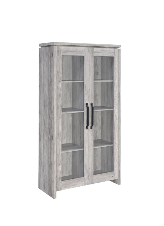 Alejo Grey Tall Accent Cabinet