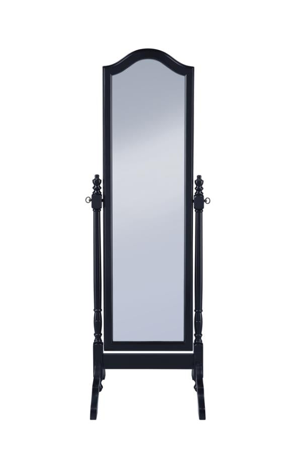 Cabot Black Cheval Mirror