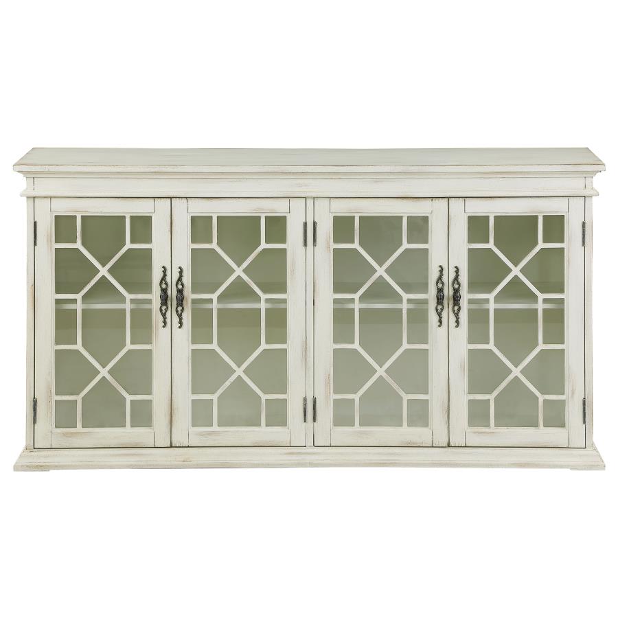 Kiara White Accent Cabinet