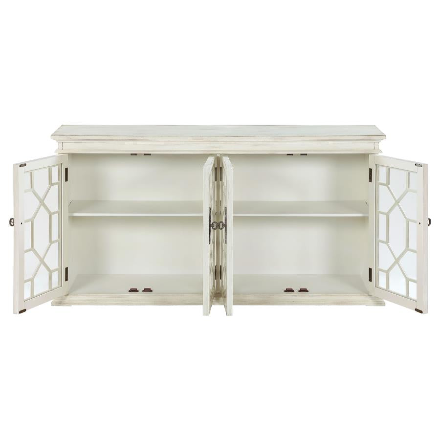 Kiara White Accent Cabinet