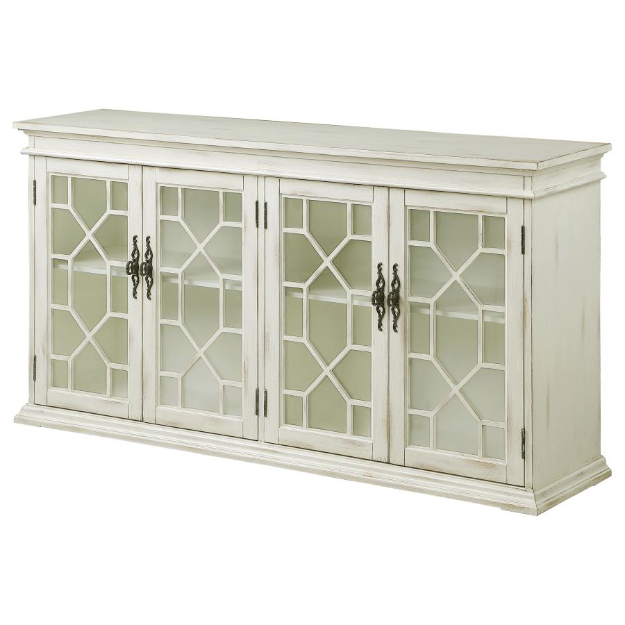 Kiara White Accent Cabinet