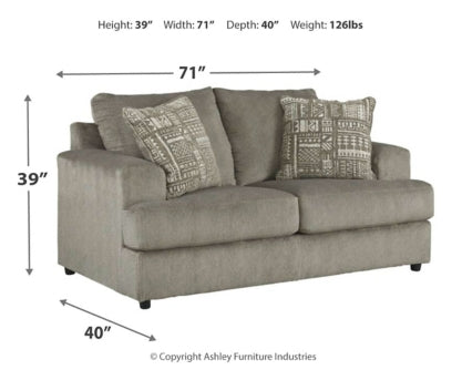 Soletren Sofa, Loveseat, Chair and Ottoman