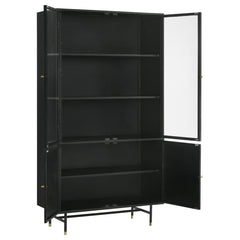 Santiago Black Tall Accent Cabinet
