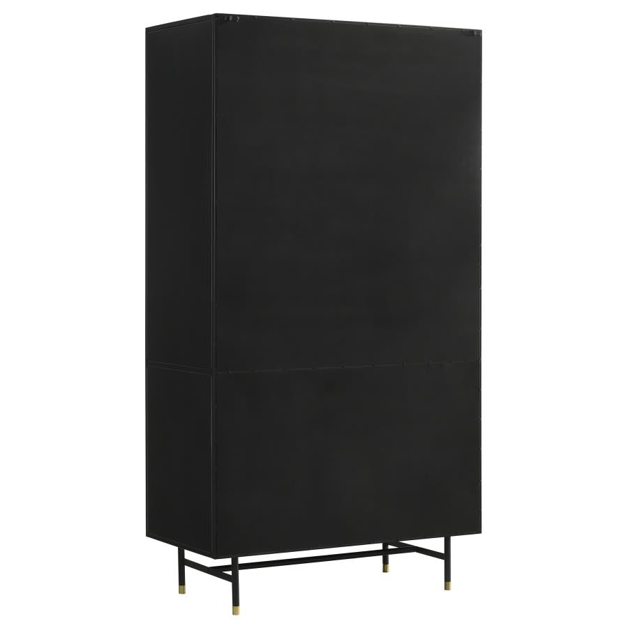 Santiago Black Tall Accent Cabinet