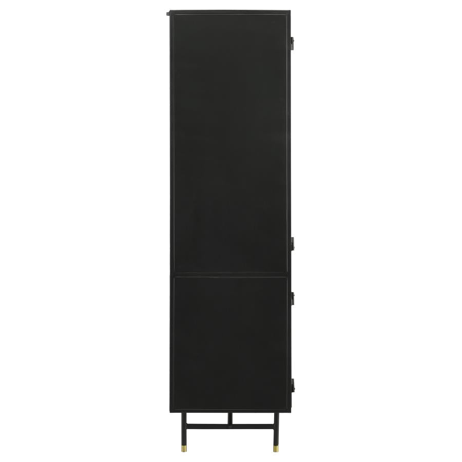 Santiago Black Tall Accent Cabinet