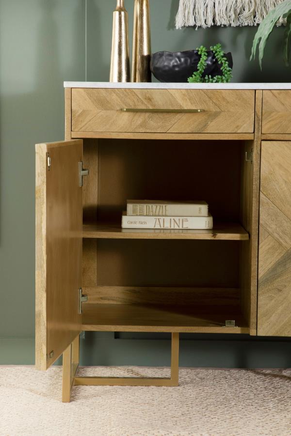 Keaton Brown Accent Cabinet