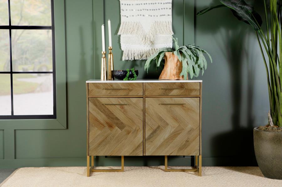 Keaton Brown Accent Cabinet