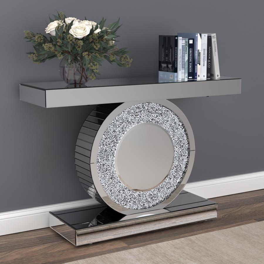 Bergenia Silver Console Table