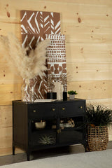 Sadler Black Accent Cabinet