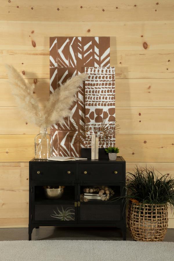 Sadler Black Accent Cabinet