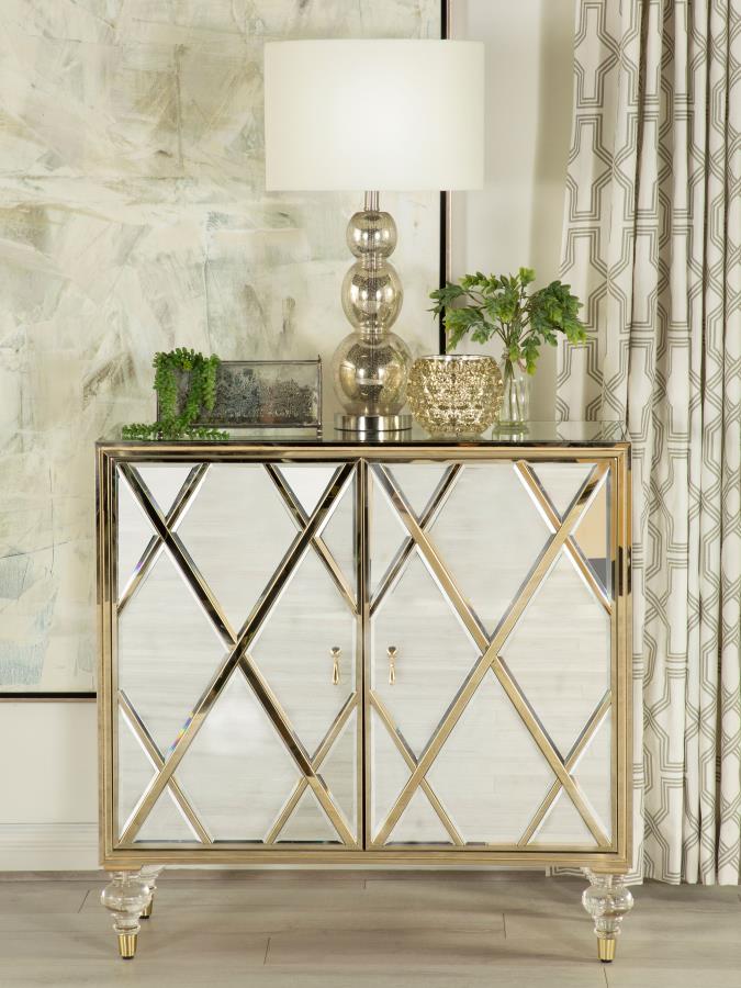 Astilbe Silver Accent Cabinet