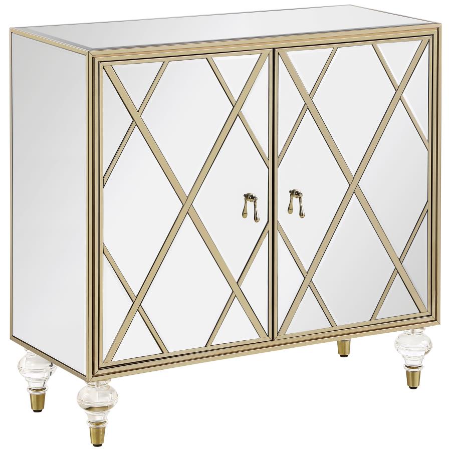 Astilbe Silver Accent Cabinet