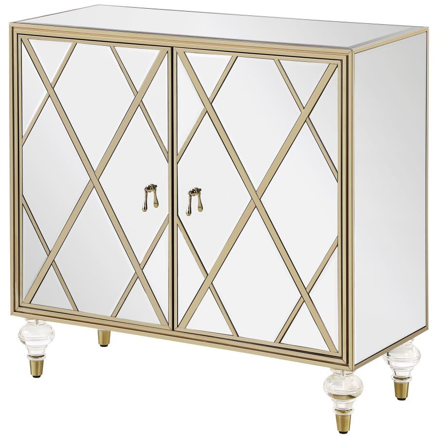 Astilbe Silver Accent Cabinet