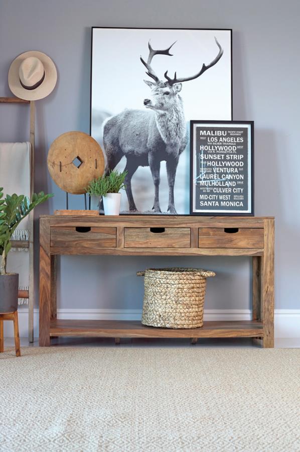 Esther Brown Console Table